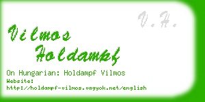 vilmos holdampf business card